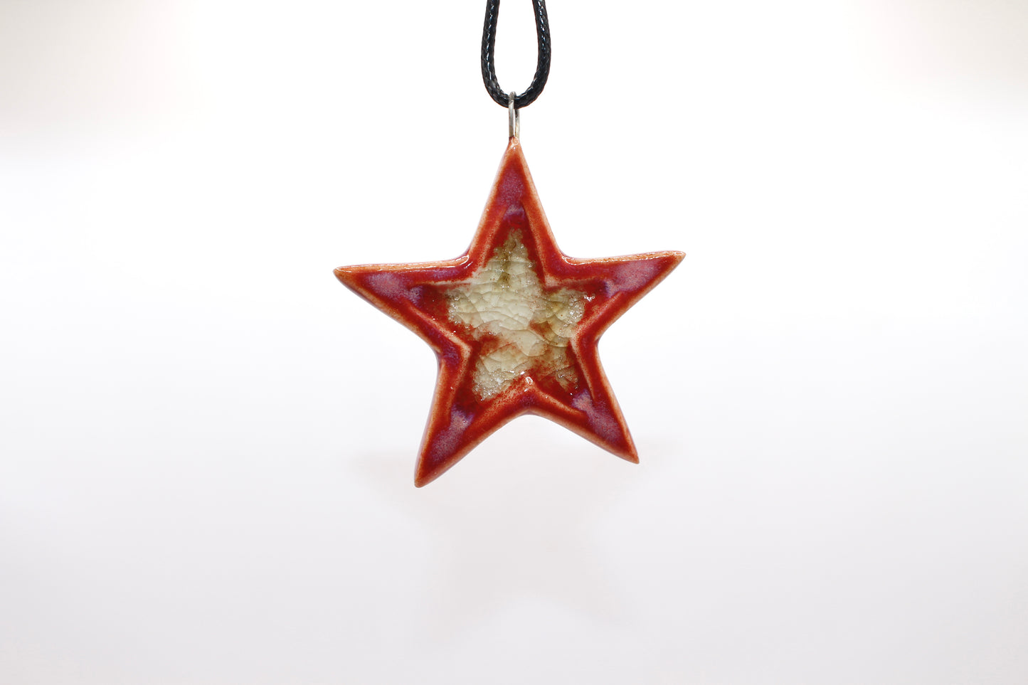 Ceramic Glass Infused Star Pendant