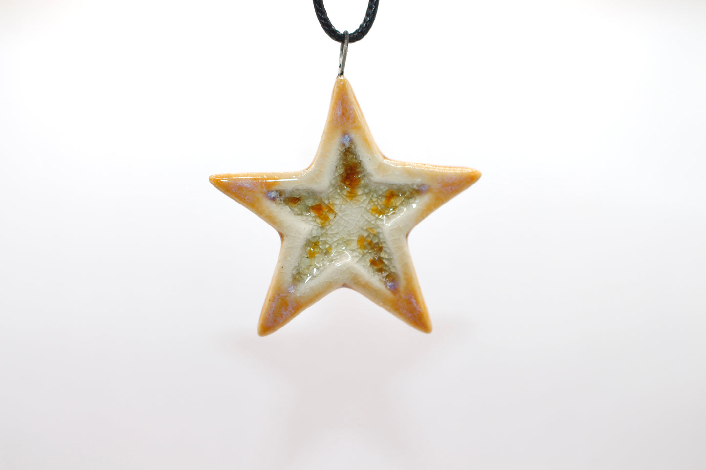 Ceramic Glass Infused Star Pendant