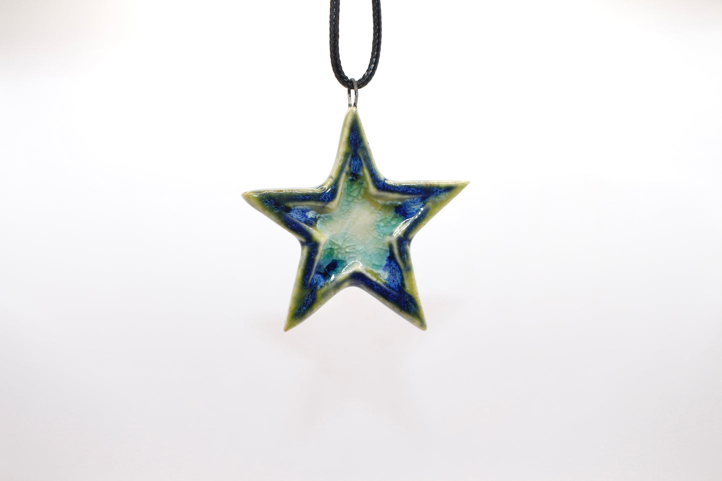 Ceramic Glass Infused Star Pendant