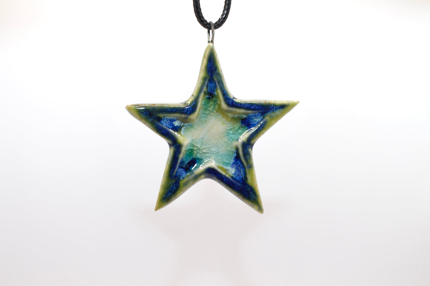 Ceramic Glass Infused Star Pendant