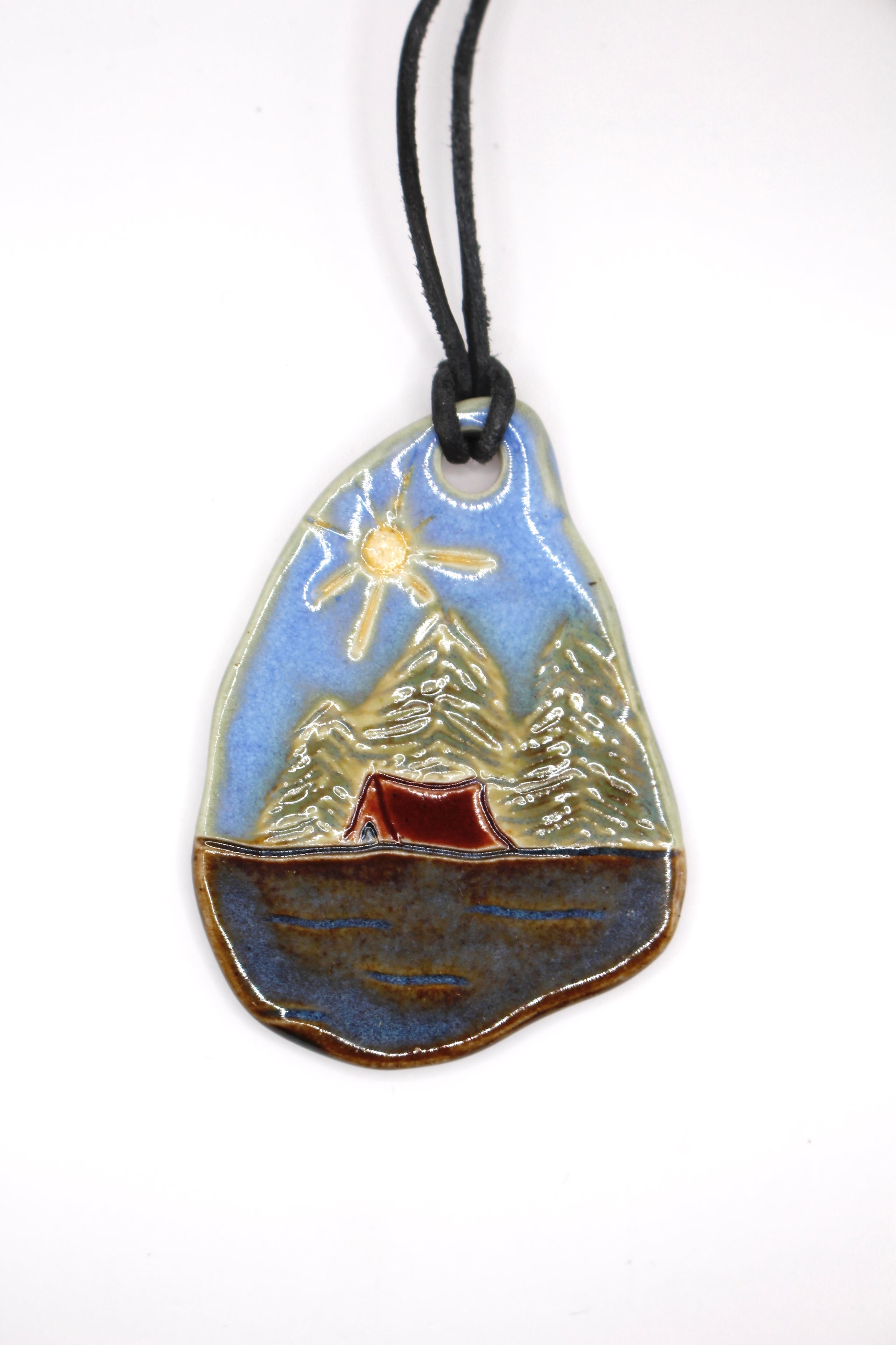 Camping Scenery Pendant – Peace of Mind Ceramics