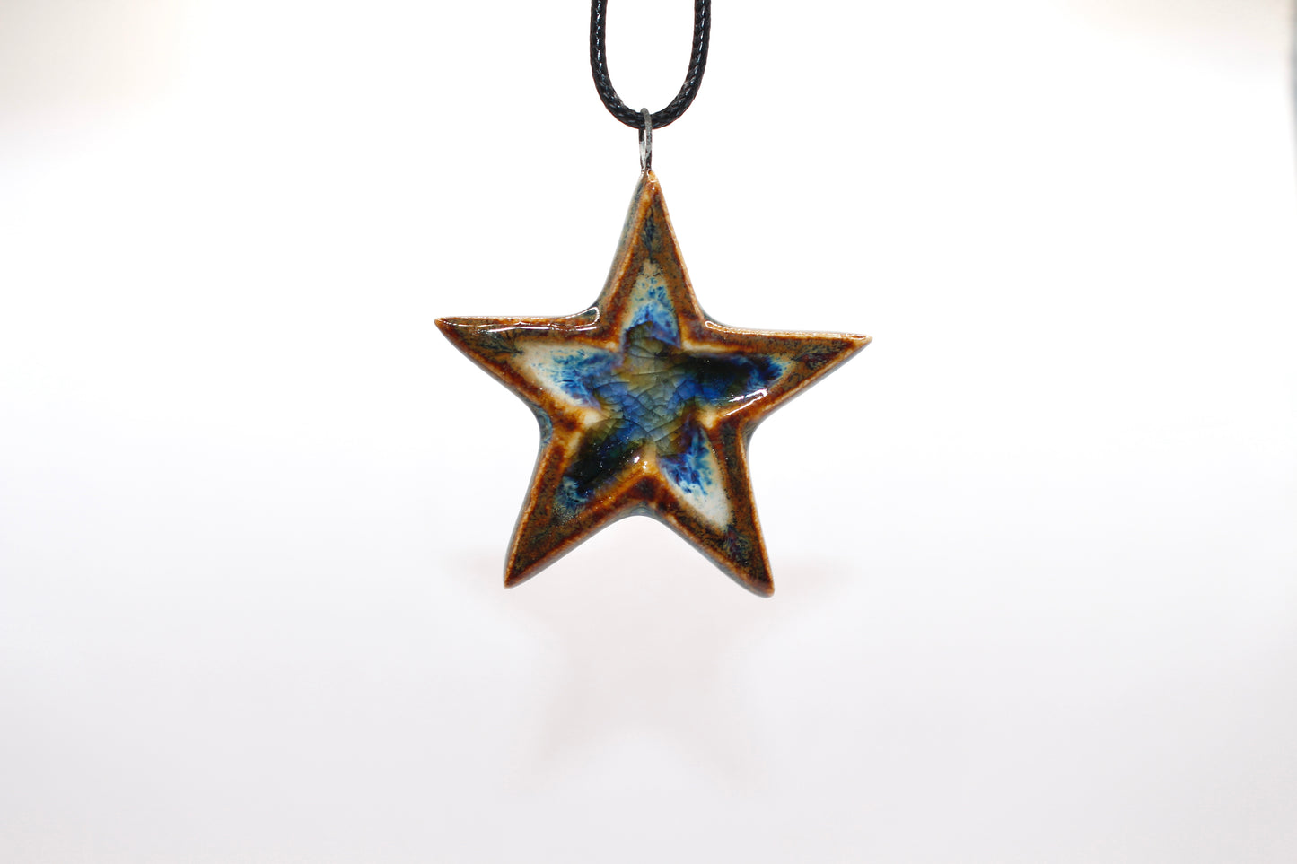 Ceramic Glass Infused Star Pendant