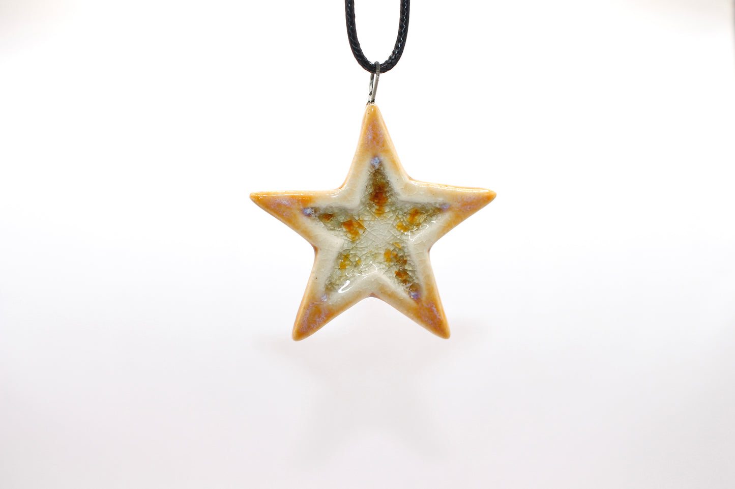 Ceramic Glass Infused Star Pendant